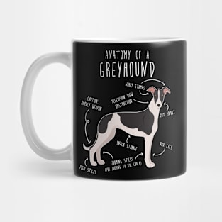 Greyhound Dog Anatomy Mug